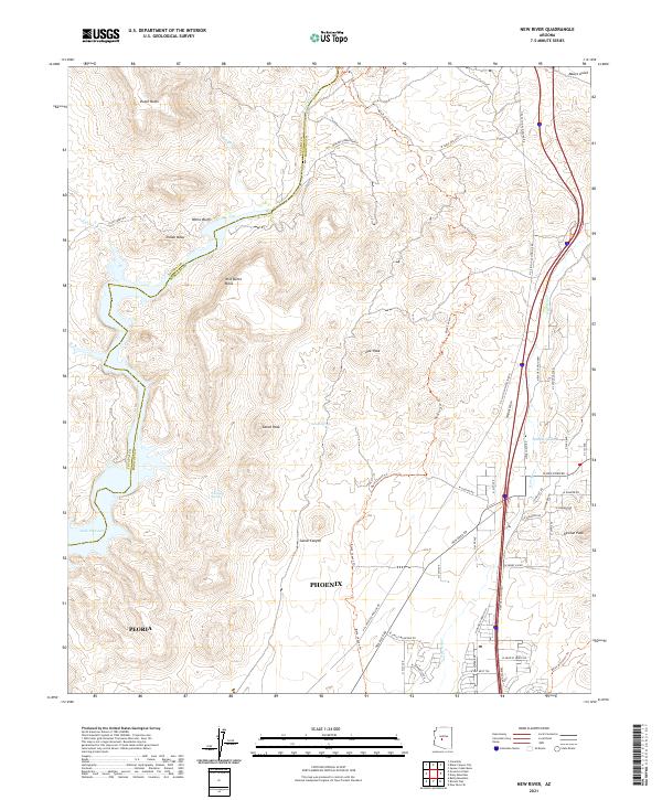 USGS Topographic Map – New River