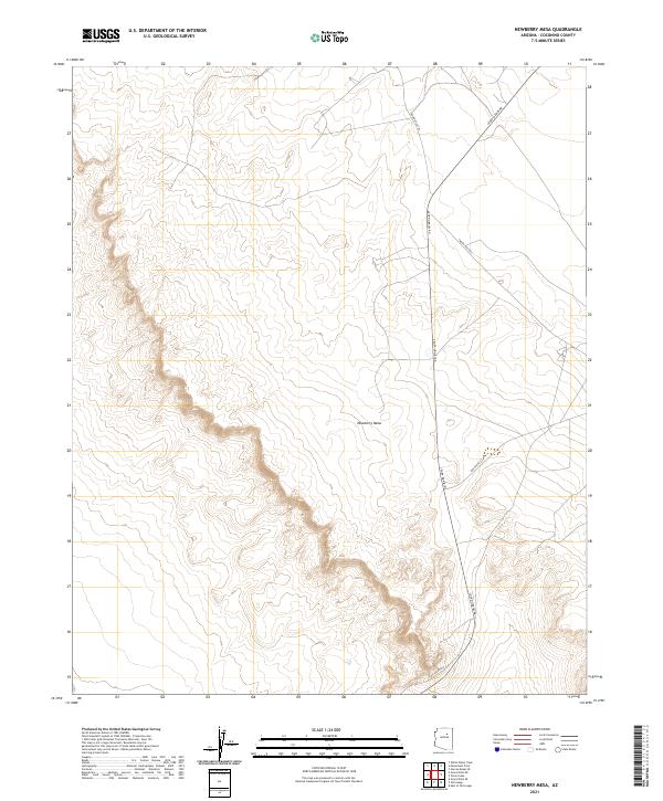 USGS Topographic Map – Newberry Mesa