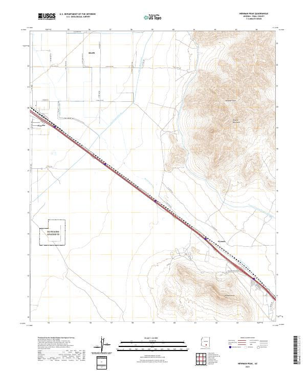 USGS Topographic Map – Newman Peak