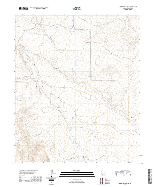 USGS Topographic Map – Ninetysix Hills NE