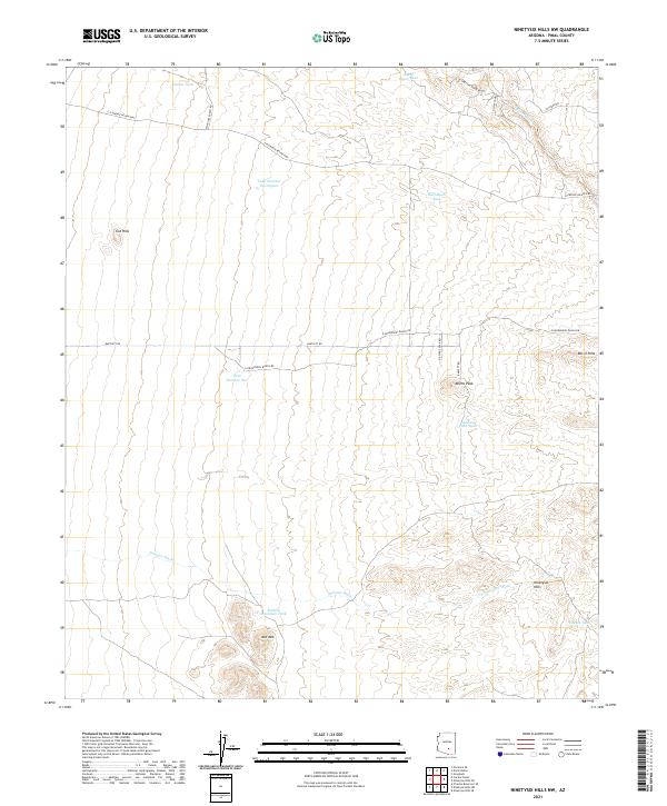 USGS Topographic Map – Ninetysix Hills NW
