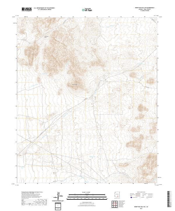 USGS Topographic Map – Ninetysix Hills SE