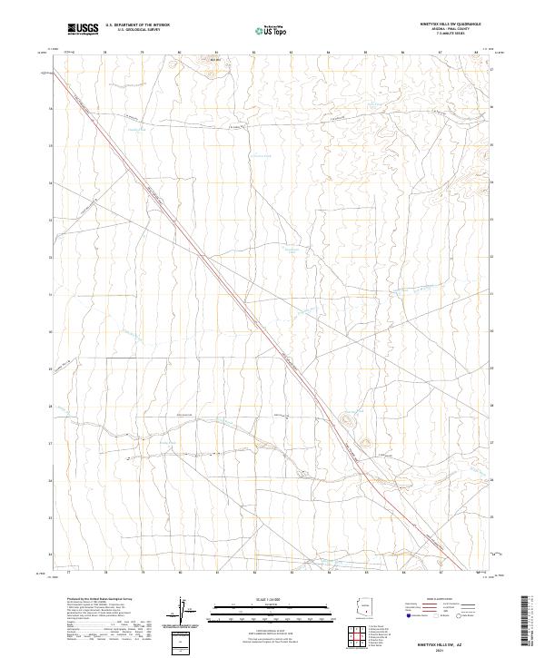 USGS Topographic Map – Ninetysix Hills SW