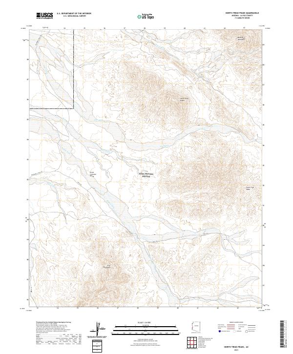 USGS Topographic Map – North Trigo Peaks