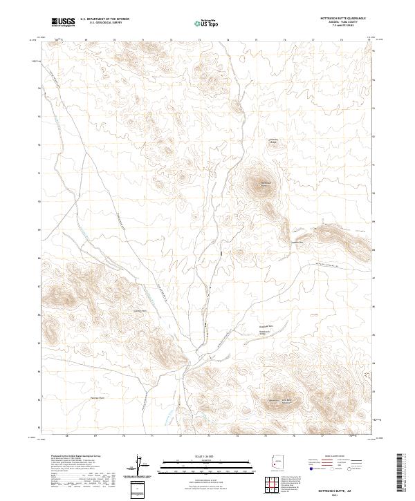 USGS Topographic Map – Nottbusch Butte