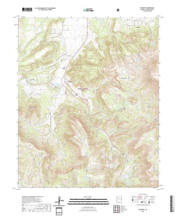 USGS Topographic Map – Nutrioso
