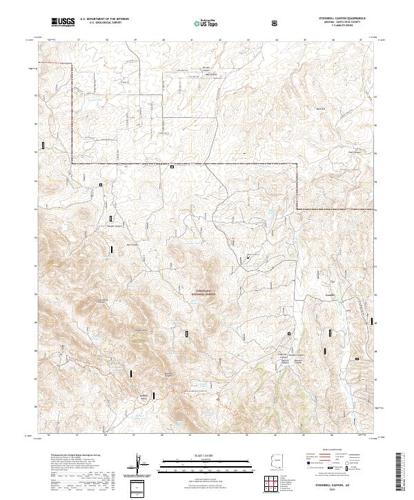 USGS Topographic Map – O'Donnell Canyon