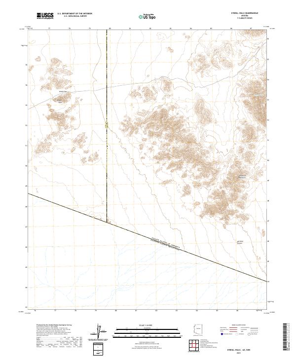 USGS Topographic Map – O'Neill Hills