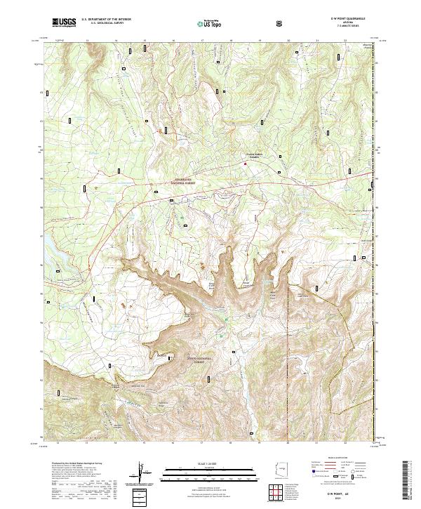 USGS Topographic Map – O W Point