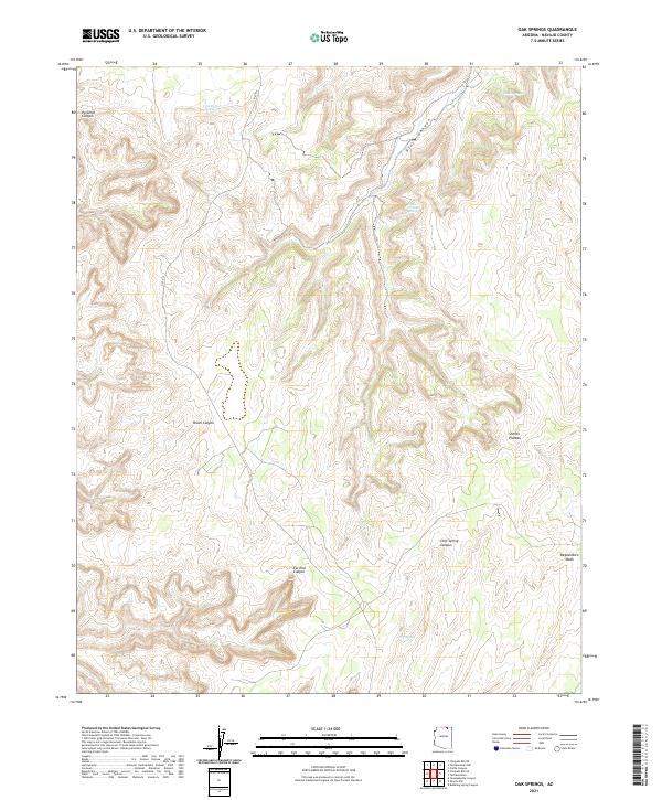 USGS Topographic Map – Oak Springs