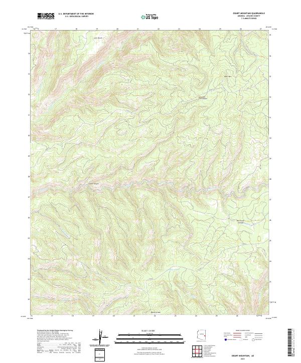 USGS Topographic Map – Odart Mountain