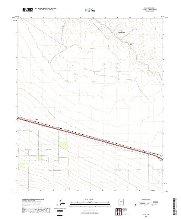 USGS Topographic Map – Olga