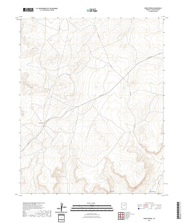 USGS Topographic Map – Onion Spring