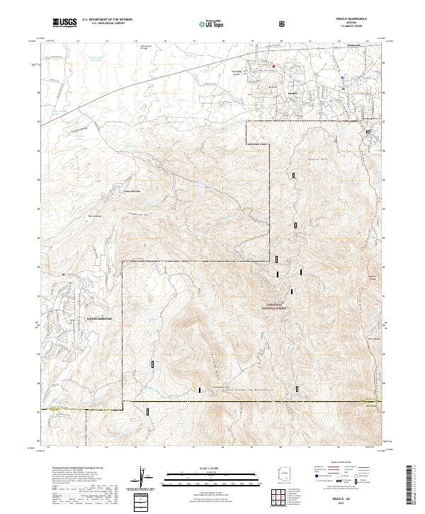 USGS Topographic Map – Oracle