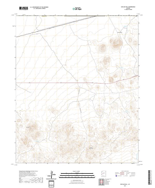 USGS Topographic Map – Outlaw Hill