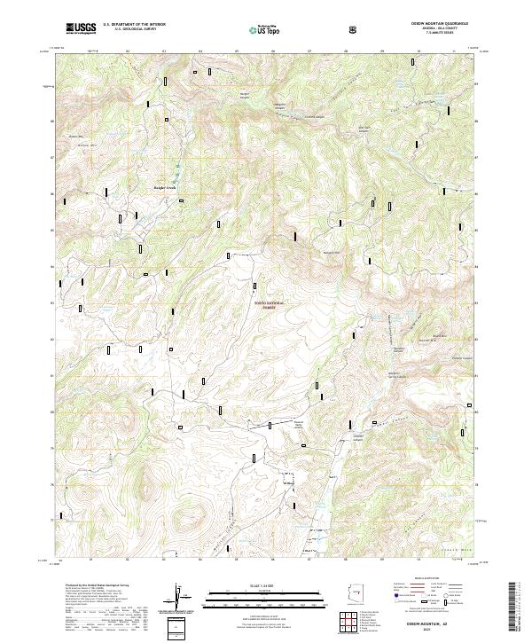 USGS Topographic Map – Oxbow Mountain