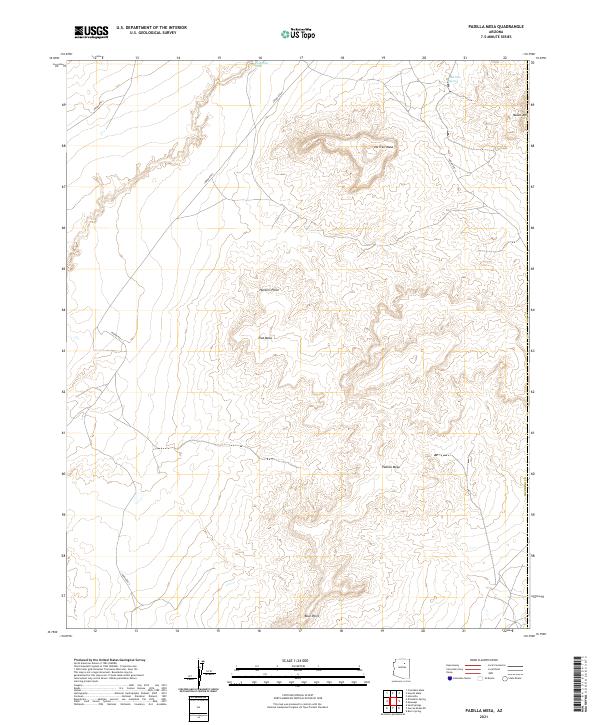 USGS Topographic Map – Padilla Mesa