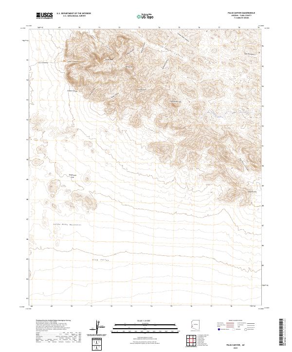 USGS Topographic Map – Palm Canyon