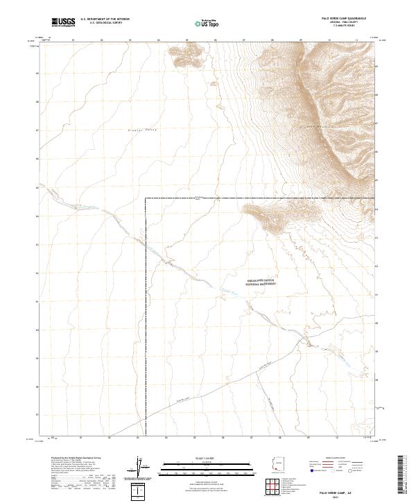2021 Map of Palo Verde Camp, 2021 Print