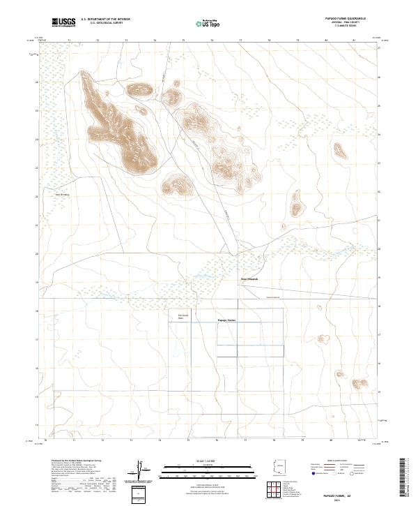 USGS Topographic Map – Papago Farms
