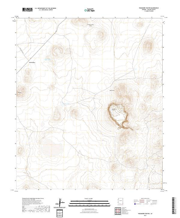 USGS Topographic Map – Paramore Crater