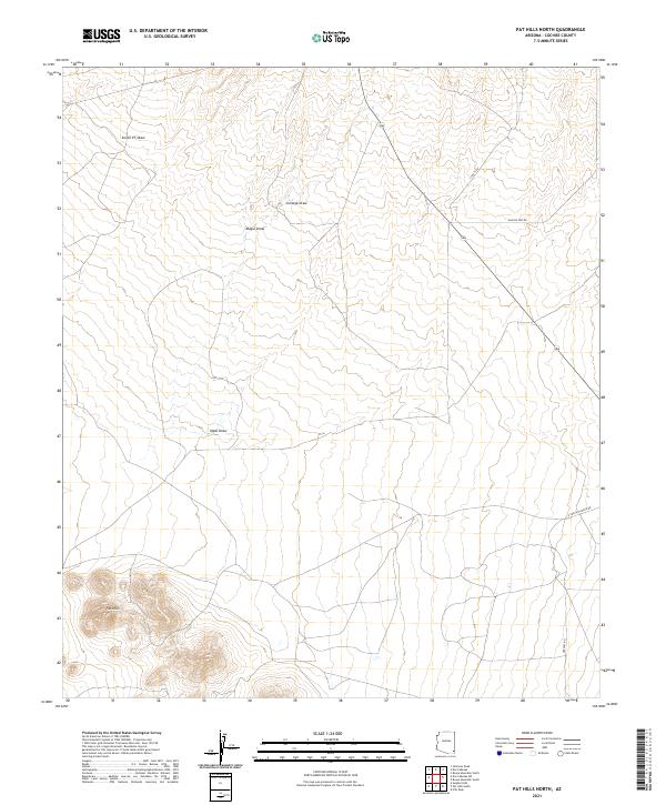 USGS Topographic Map – Pat Hills North