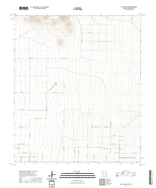 USGS Topographic Map – Pat Hills South