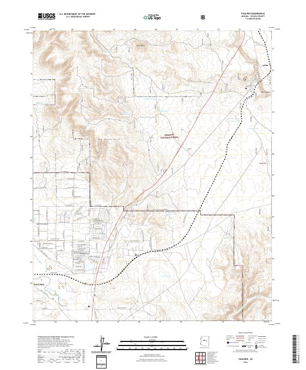 USGS Topographic Map – Paulden