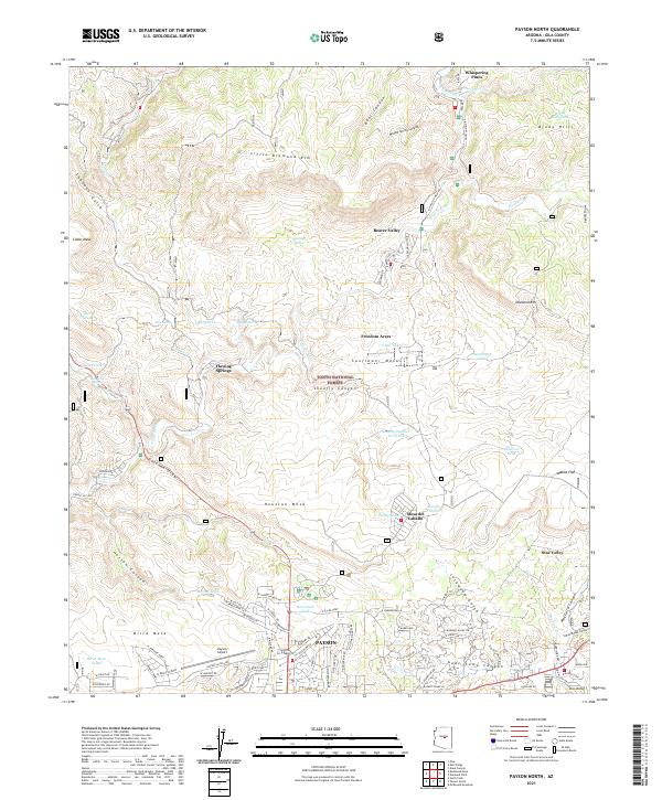 USGS Topographic Map – Payson North