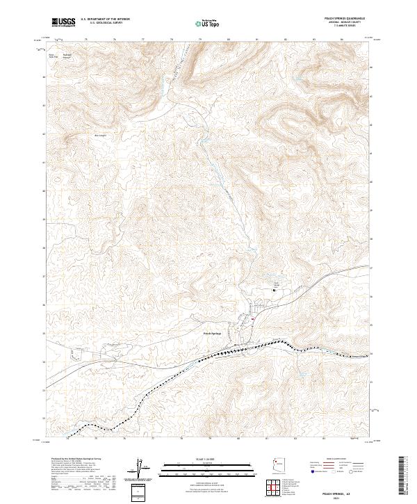 USGS Topographic Map – Peach Springs