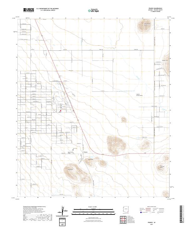 USGS Topographic Map – Pearce