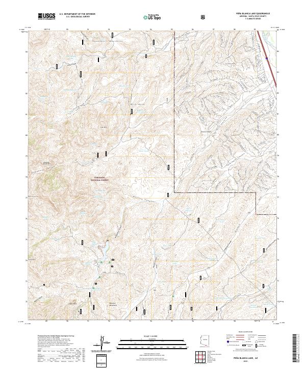 USGS Topographic Map – Pena Blanca Lake