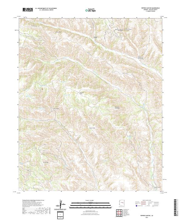 USGS Topographic Map – Pepper Canyon