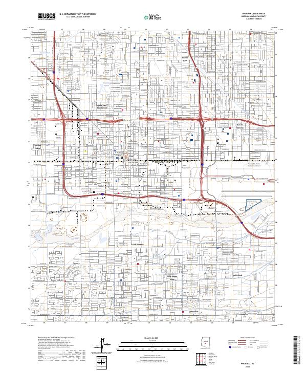 USGS Topographic Map – Phoenix