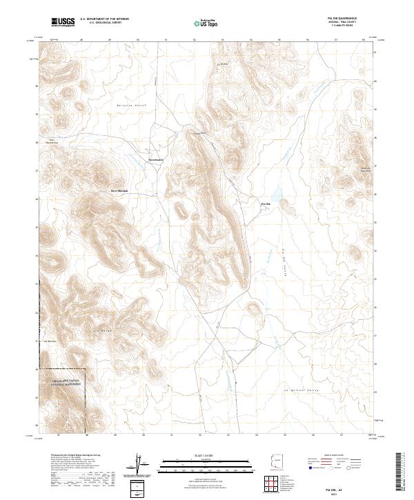 USGS Topographic Map – Pia Oik