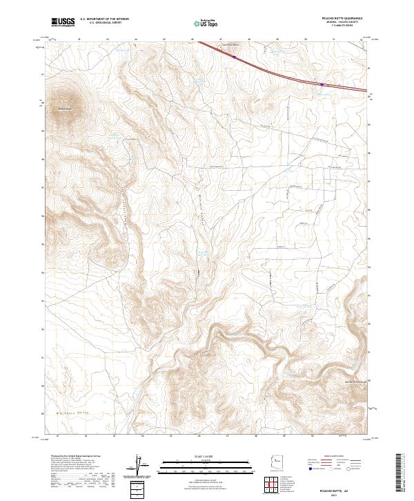 USGS Topographic Map – Picacho Butte