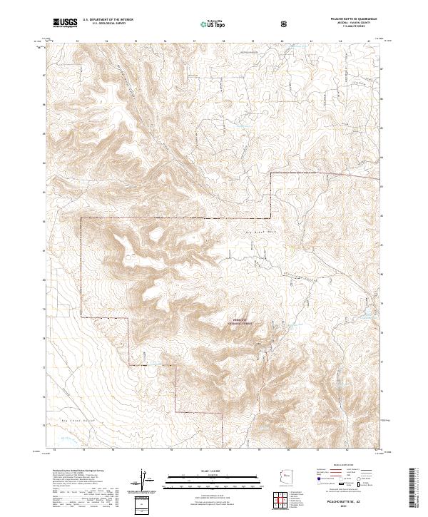 USGS Topographic Map – Picacho Butte SE