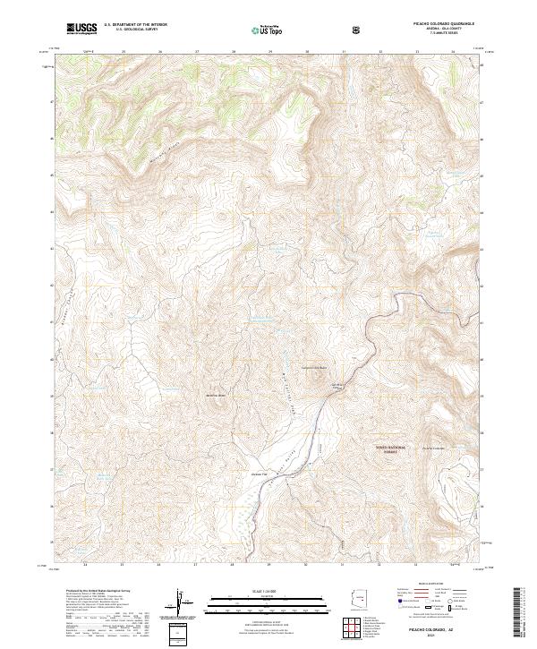 USGS Topographic Map – Picacho Colorado