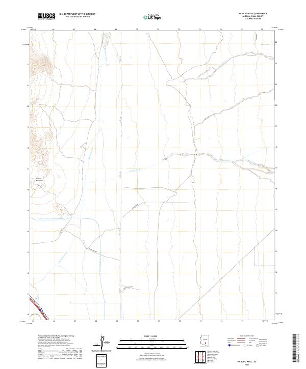 USGS Topographic Map – Picacho Pass