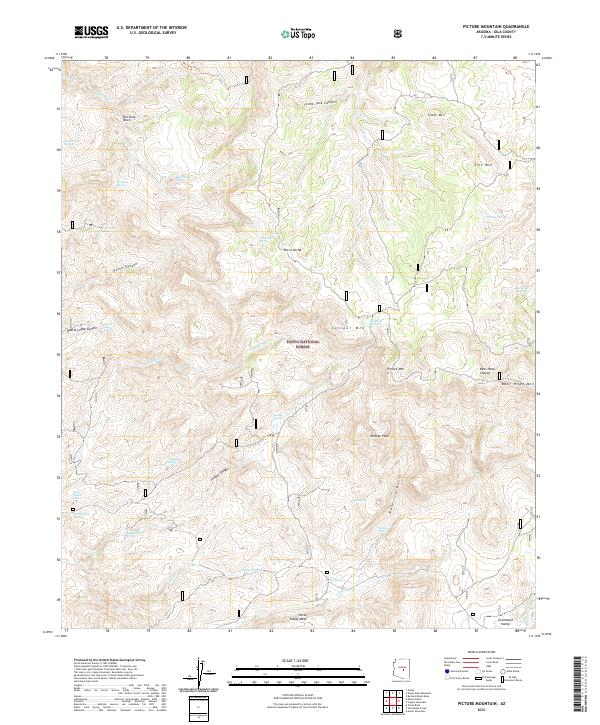 USGS Topographic Map – Picture Mountain