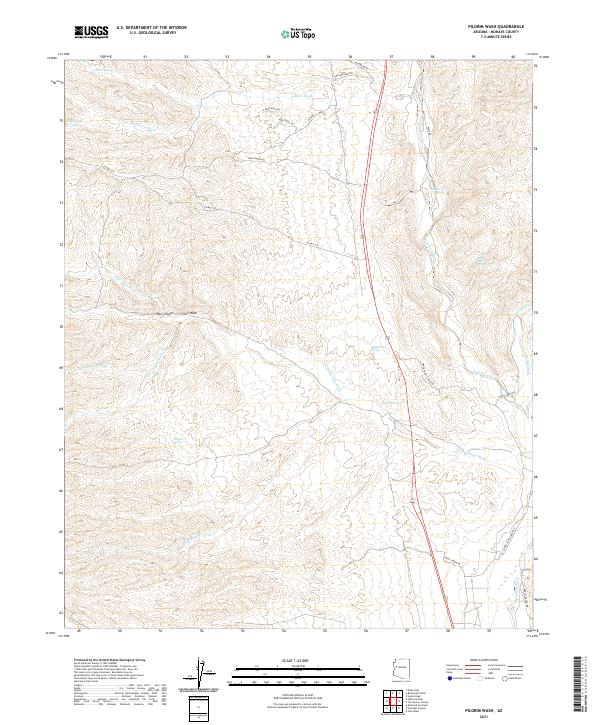 USGS Topographic Map – Pilgrim Wash