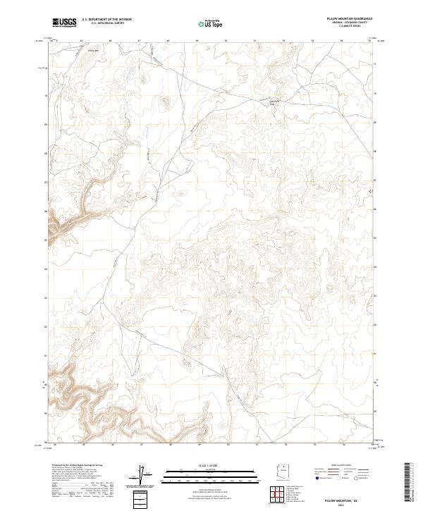 USGS Topographic Map – Pillow Mountain