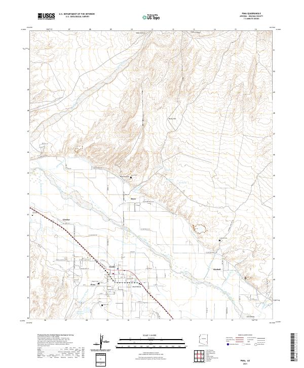 USGS Topographic Map – Pima
