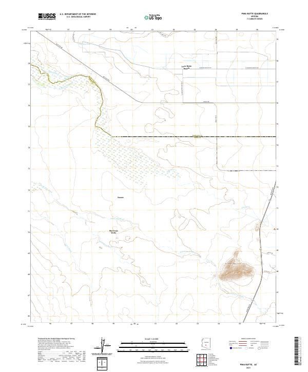 USGS Topographic Map – Pima Butte
