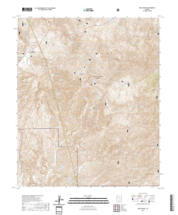 USGS Topographic Map – Pinal Ranch