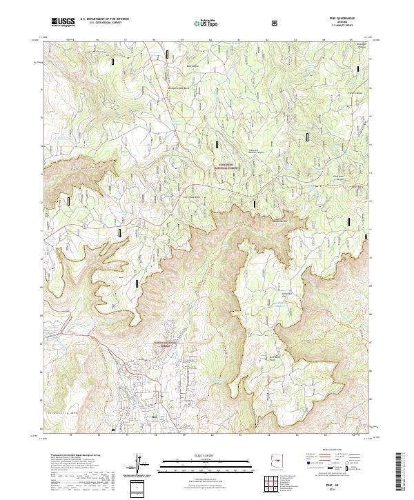USGS Topographic Map – Pine