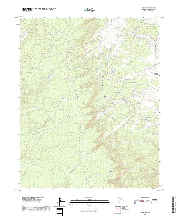 USGS Topographic Map – Piney Hill