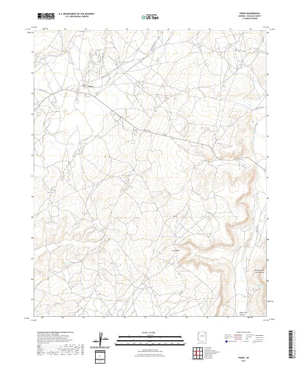 USGS Topographic Map – Pinon