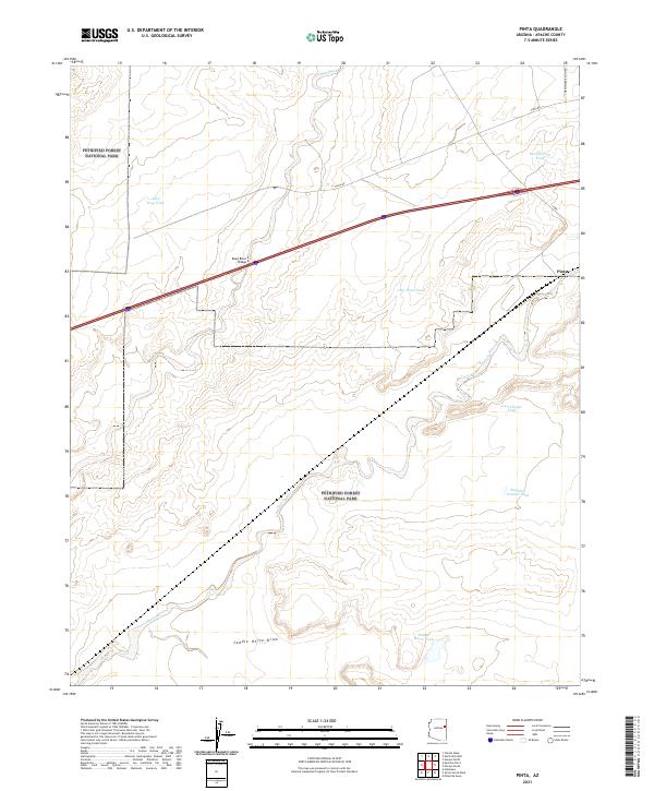 USGS Topographic Map – Pinta