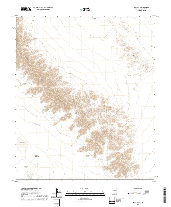 USGS Topographic Map – Pinta Playa